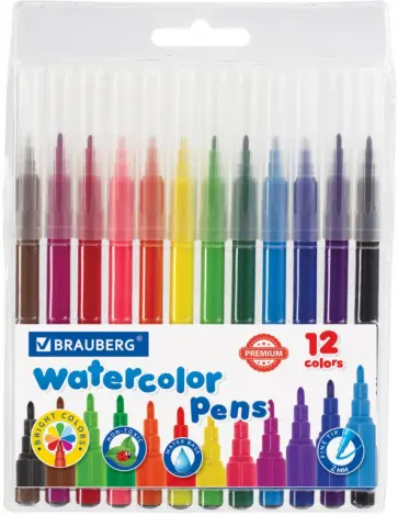 Фломастеры 12 цветов КЛАССИЧЕСКИЕ (151934) обложка книги