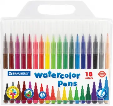 Фломастеры 18 цветов КЛАССИЧЕСКИЕ (151935) обложка книги