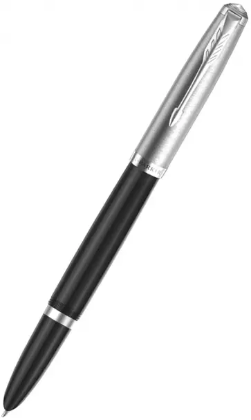 Ручка перьевая "Parker 51 Core, Black CT" (Перо F) (2123491) обложка книги