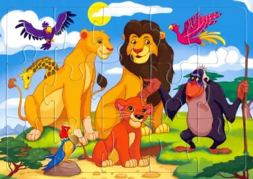 ПАЗЛ-РАМКА-15 "ЗВЕРИ" (П15-0800) обложка книги