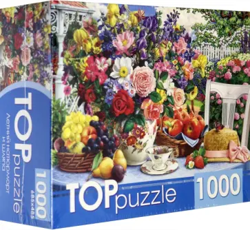 Puzzle-1000 " Летний натюрморт и шляпа" (ХТП1000-2174) обложка книги