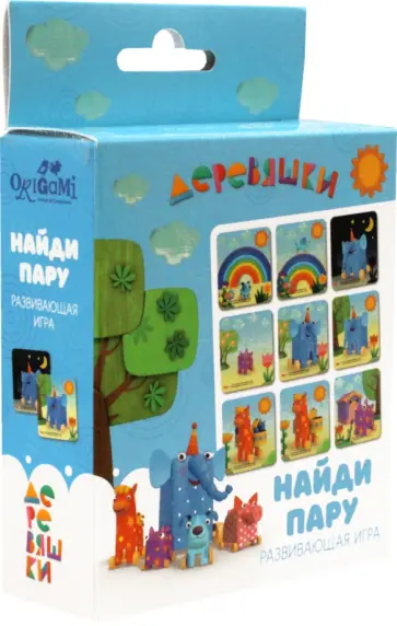 Деревяшки. Настольная игра "Найди пару" (05416) обложка книги