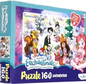 Энчантималс. Пазл-160 "Снежная радость" (05984) обложка книги