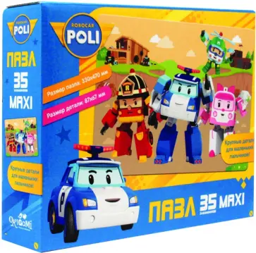 Робокар Поли. Пазл-35 гигантский "Деревенская жизнь" (05790) обложка книги