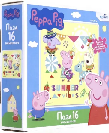 Свинка Пеппа. Пазл-16 "Лето" (06027) обложка книги