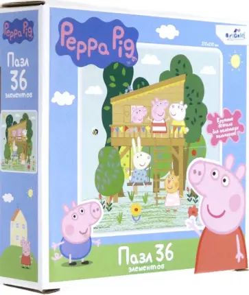 Свинка Пеппа. Пазл-36 "Дом на дереве" (06036) обложка книги