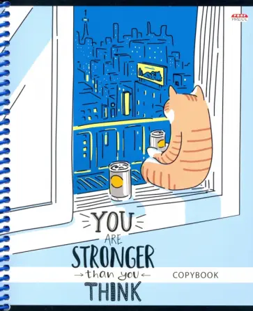 Тетрадь на спирали "Кошачий уют", А5, 48 листов, клетка, в ассортименте (48-6145) обложка книги