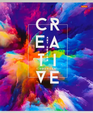 Тетрадь "Креативная абстракция", А5, 48 листов, клетка, в ассортименте (48-5807) обложка книги