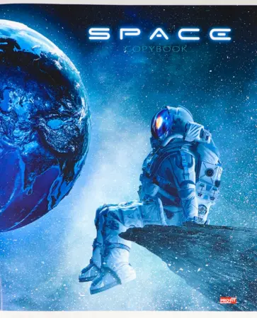 Тетрадь Бескрайний космос, 48 листов, клетка, А5, в ассортименте обложка книги