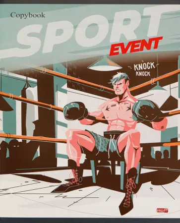 Тетрадь 48 листов, СТИЛЬНЫЙ СПОРТ, ассортимент (48-6091) обложка книги