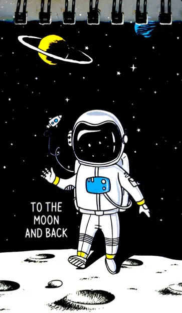 Блокнот на гребне "Space Adventure", А7, 40 листов, клетка (БЛ7-СА) обложка книги