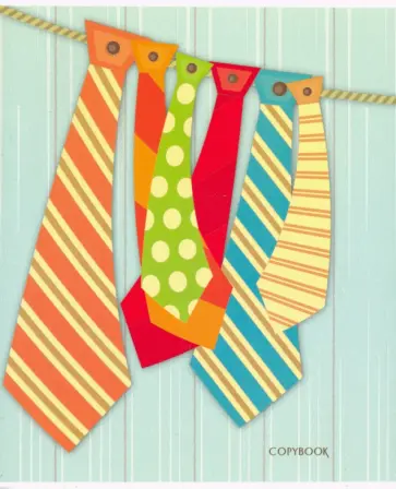 Тетрадь (48 листов, А5, клетка), Галстуки (С0221-163) обложка книги