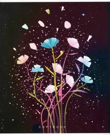 Тетрадь "Нежные цветы", А5, 48 листов, клетка (С0221-162) обложка книги