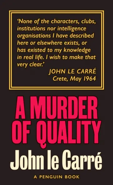 Carre Le - A Murder of Quality обложка книги