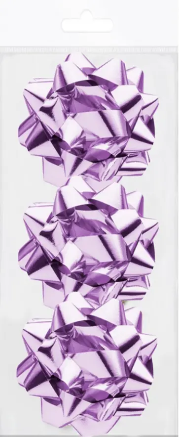 Декоративный бант 3 штуки фиолетовый (83242) обложка книги