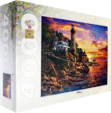 Мозаика "puzzle" 4000 "Маяк на закате" (85415) обложка книги
