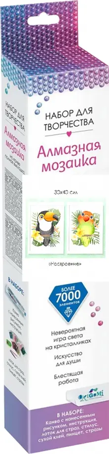 Алмазные узоры "Настроение", 30х40 см. (06084) обложка книги