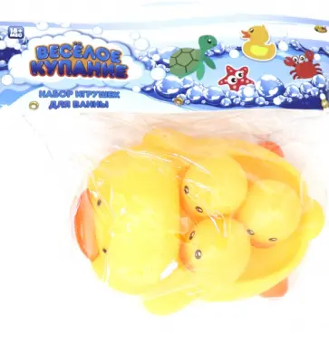 Набор уточек для купания 4 штуки (PT-01514) обложка книги