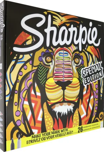 Набор перманентных маркеров SHARPIE "Лев", 26 маркеров (2110123) обложка книги