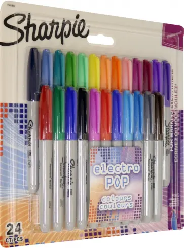 Набор перманентных маркеров SHARPIE " Цвета Электро", 24 маркера (1940862) обложка книги