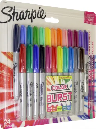 Набор перманентных маркеров SHARPIE, 24 маркера (1956292) обложка книги