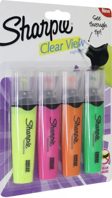 Набор текстовыделителей, флуоресцентных, 4 цвета (1953450) обложка книги