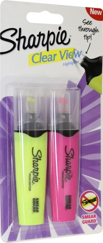 Набор текстовыделителей флуоресцентных, 2 цвета (1953449) обложка книги