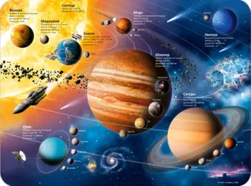 Настольное покрытие для лепки "Тайны космоса", 43х32 см обложка книги