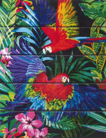 Арт по дереву Яркие попугаи (WN002) обложка книги