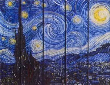 Арт по дереву Звездная ночь Ван Гог (WN006) обложка книги