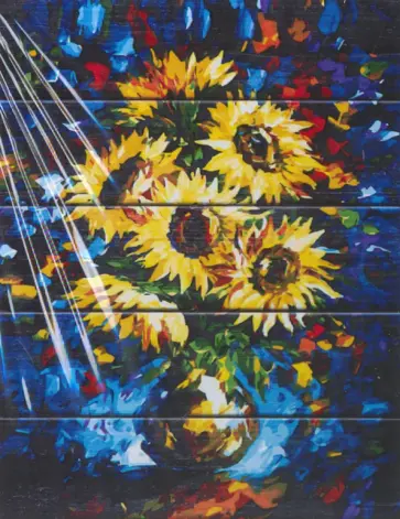 Арт по дереву Букет подсолнухов (WS023) обложка книги