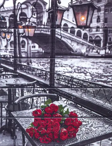 Арт по дереву Венецианская набережная (WS025) обложка книги