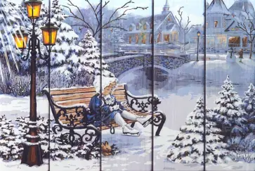 Арт по дереву Девочка на катке (WS030) обложка книги