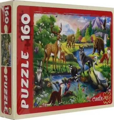 Puzzle-160 ЛЕСНЫЕ ЗВЕРУШКИ (ПУ160-2960) обложка книги