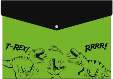 Папка для школьных тетрадей "Динозавр", пластиковая, А4 (56608) обложка книги