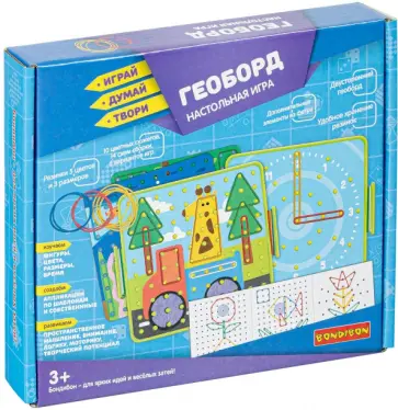 Игра настольная  "Геоборд" двусторонний (ВВ4983) обложка книги