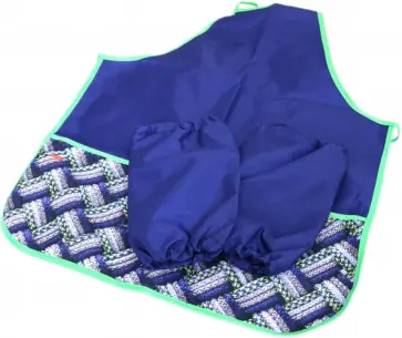 Фартук для труда 53,5х44,5 см, с 2 карманами, Морской узор (NFn_36087) обложка книги