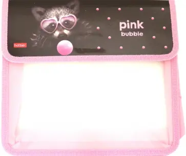 Папка для тетрадей, пластиковая "Bubble-Енот", А5, 2 отделения (AMp_59015) обложка книги