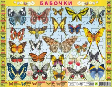Пазл-63 "Бабочки" обложка книги