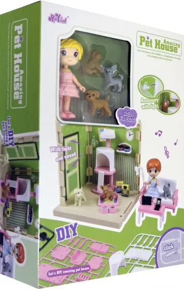 Набор с фигурками "Домашние животные" свет, звук (79952) Набор с фигурками "Домашние животные" свет, звук (79952) обложка книги