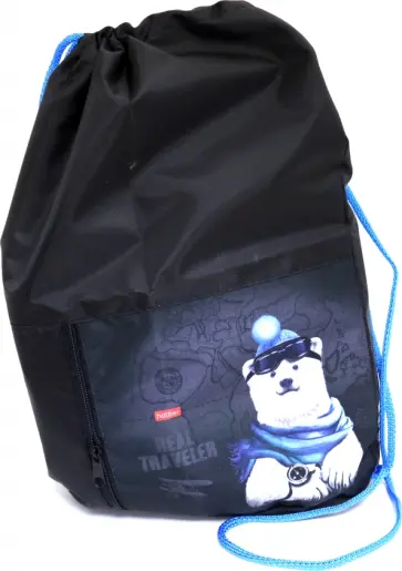 Мешок для сменной обуви 34х41 см, 2 отделения, Bear travel,NMn_93034 обложка книги