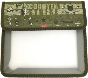 Папка для тетрадей пластиковая А5, 1 отделение, Counter strike (AMp_58010) обложка книги