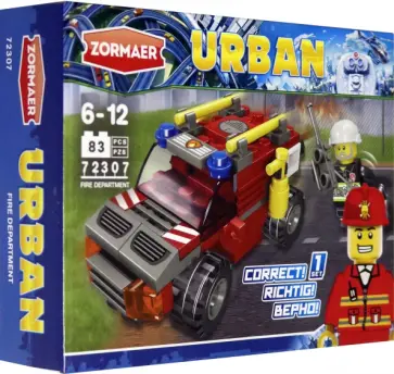 Конструктор Пожарная техника, пожарный Джип (79813) обложка книги