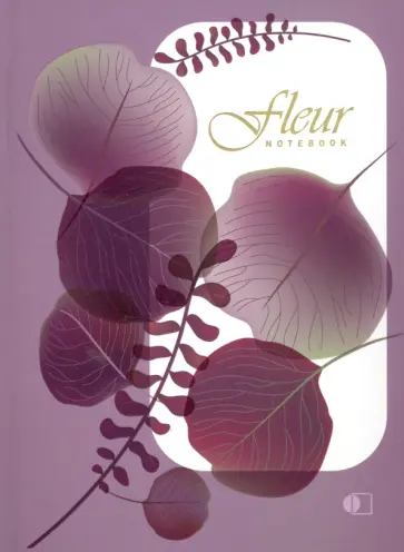 Блокнот "Fleur. Цветок, нежно-лиловый", А5, 192 страницы, клетка обложка книги