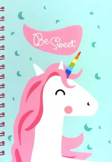 Блокнот "Unicorns. Единороги, зеленый", А5, 160 страниц, клетка обложка книги