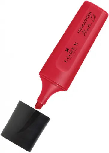 Маркер текстовый, красный, скошенный, 1-5 мм (LXTMNI-R) обложка книги