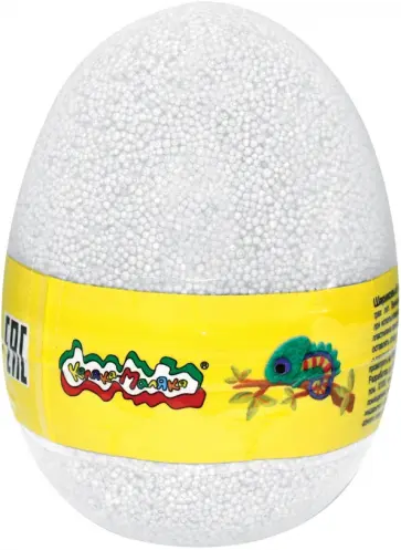 Пластилин шариковый, в яйце, белый, 150 мл. (ПШМКМЯ-Б) обложка книги