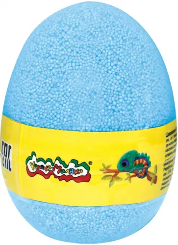 Пластилин шариковый, в яйце, голубой, 150 мл. (ПШМКМЯ-Г) обложка книги