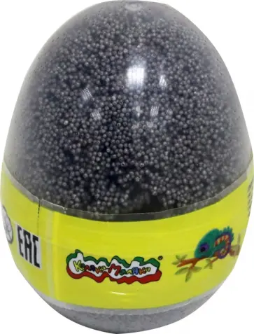 Пластилин шариковый, в яйце, черный, 150 мл. (ПШМКМЯ-Ч) обложка книги