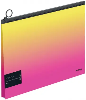 Папка-конверт "Radiance", желто-розовая, с расширением (ZBx_A4001) обложка книги